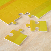 モダン抽象芸術 |柑橘系カラフルカラー ジグソーパズル (側面)