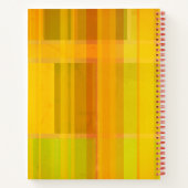 モダン抽象芸術 |柑橘系カラフルカラー ノートブック (裏面)