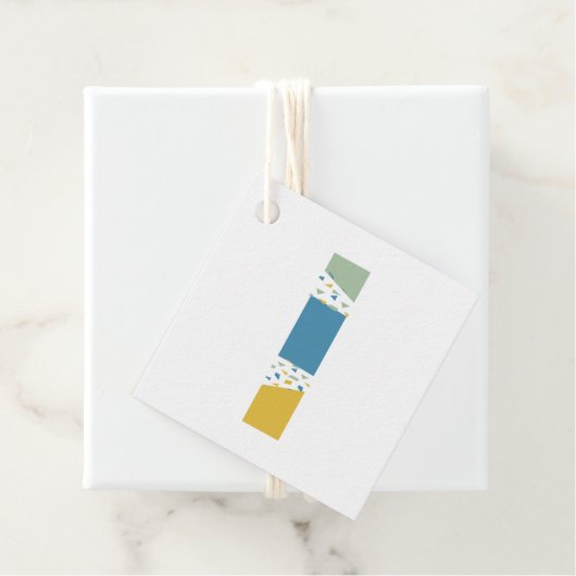 モダン抽象芸術Lモノグラムパーソナライズされた フェイバータグ (インサイチュ)