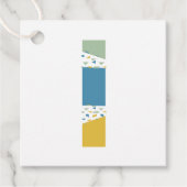 モダン抽象芸術Lモノグラムパーソナライズされた フェイバータグ (正面)