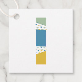 モダン抽象芸術Lモノグラムパーソナライズされた フェイバータグ