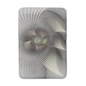 モダン抽象3Dフラクタルアート バスマット (正面縦)
