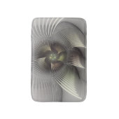 モダン抽象3Dフラクタルアート バスマット (正面縦)