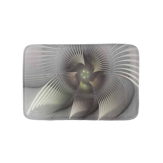 モダン抽象3Dフラクタルアート バスマット (正面)