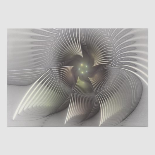 モダン抽象3Dフラクタルアート 薄葉紙 (正面)