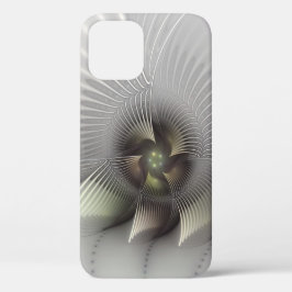 モダン抽象3Dフラクタルアート iPhone 12ケース