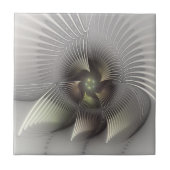 モダン抽象3D形状フラクタルアート タイル (正面)