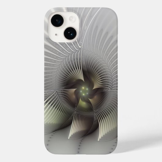 モダン抽象3D形状フラクタルアート Case-Mate iPhoneケース (裏面)