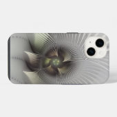 モダン抽象3D形状フラクタルアート iPhoneケース (裏面横)
