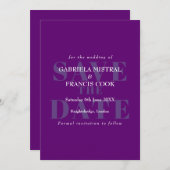 モダン招待状 招待状 (正面/裏面)