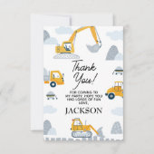 モダン掘り起こすおもしろい建築誕生日 サンキューカード (正面)