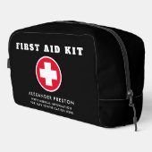 モダン救急黒赤十字医療旅行 ドップキット (右コーナー)