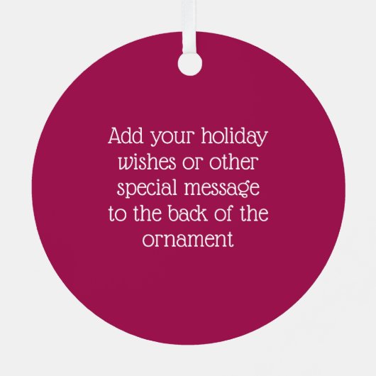 モダン教会ステンドガ絵画ラスの年 メタルオーナメント (裏面)