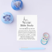 モダン教会、キリスト教聖書クラス広告 チラシ (シングル)