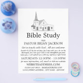 モダン教会、キリスト教聖書クラス広告 チラシ (シングル)