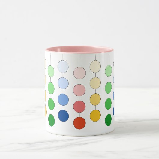 モダン数々のぶら下がった輪 マグカップ (中央)