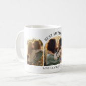 モダン数々のエレガント写真最高の母母 コーヒーマグカップ (正面左)