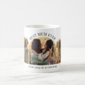 モダン数々のエレガント写真最高の母母 コーヒーマグカップ (中央)