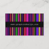 モダン数々のカラー・バ連絡ーコード 名刺 (裏面)