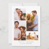 モダン数々のコラージュ結婚の セーブザデート (正面)