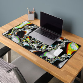 モダン数々のサイケデリック渦巻き デスクマット