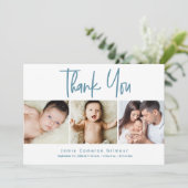 モダン数々のベビー生まれたばかりの誕生 サンキューカード (スタンド正面)