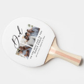 モダン数々のミニマル写真スクリプトパパギフト 卓球ラケット (横)