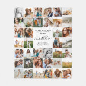 モダン数々のミニマル写真スクリプトmomギフトフリース  フリースブランケット (正面)