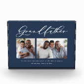 モダン数々のミニマル写真脚本祖父の贈り物 フォトブロック (正面)