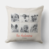 モダン数々のミニマル家族の写真ホームの装飾 クッション (正面)