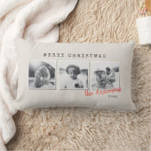 モダン数々のミニマルChristmas photo home decor ランバークッション (ブランケット)