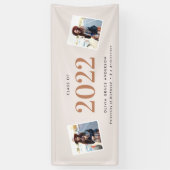 モダン数々の写真グラフィック幾何学卒業 横断幕 (縦)