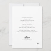 モダン数々の写真シンプル結婚コラージュ サンキューカード (裏面)