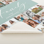 モダン数々の写真青の脚本家エレガント シェルパブランケット (3/4)