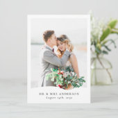 モダン数々の感謝してい写真ラヴ&結婚ズ サンキューカード (スタンド正面)