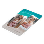 モダン数々の撮影海ビーチ マグネット (左側)