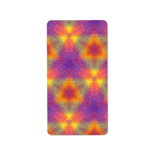 モダン数々の模様 ラベル (正面)