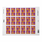 モダン数々の模様 ラベル (フルシート)