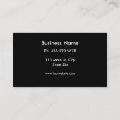 モダン数々の水彩花カッコいい抽象芸術 名刺 (裏面)