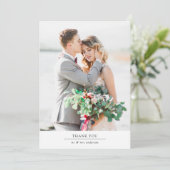 モダン数々の結婚写真 サンキューカード (スタンド正面)