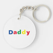 モダン数々の色のパパ キーホルダー (裏面)