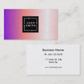 モダン数々の色の水の色カッコいい抽象芸術Art B 名刺 (正面/裏面)