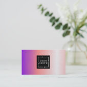 モダン数々の色の水の色カッコいい抽象芸術Art B 名刺 (スタンド正面)