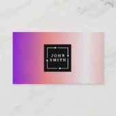 モダン数々の色の水の色カッコいい抽象芸術Art B 名刺 (正面)