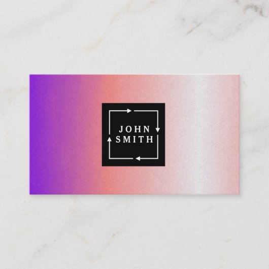 モダン数々の色の水の色カッコいい抽象芸術Art B 名刺 (正面)