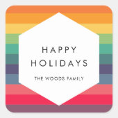 モダン数々の連休 スクエアシール (正面)