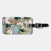 モダン数々の金ゴールドエレガント写真家 ラゲッジタグ (正面横)