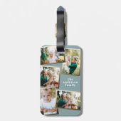 モダン数々の金ゴールドスタイリッシュ家族 ラゲッジタグ (裏面縦)