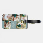 モダン数々の金ゴールドスタイリッシュ家族 ラゲッジタグ (裏面横)