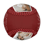 モダン数々のPhoto Collage Worldの最高のパパ 野球ボール (裏面)